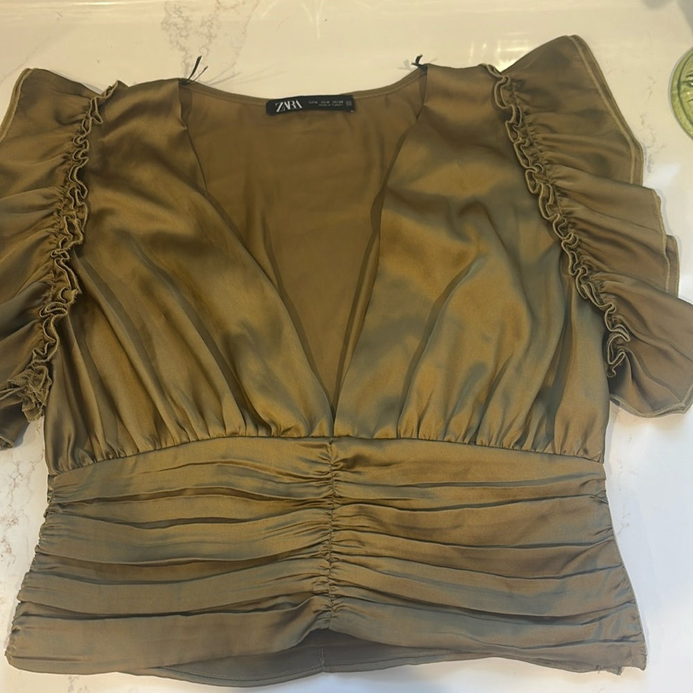 Zara silk top